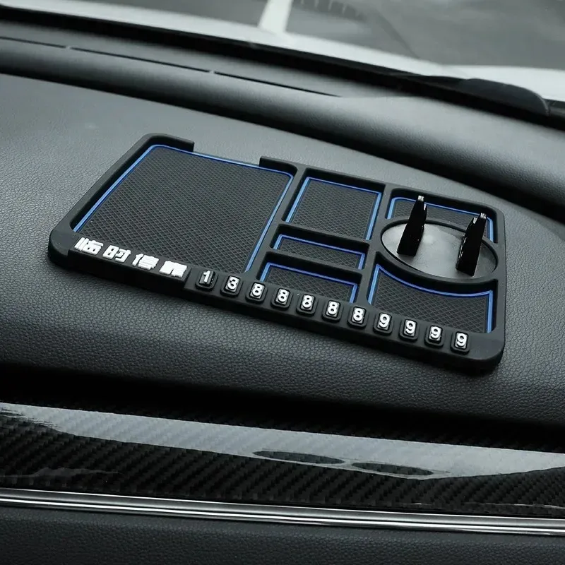 2024 Multi-Functional Car Anti-Slip Mat Auto Phone Holder Non Slip Sticky Anti Slide Dash Phone Mount Silicone Dashboard Car Pad Mat