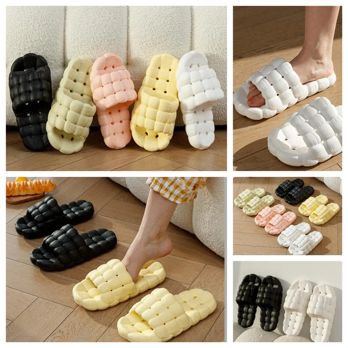 Chinelos casas sapatos gai slide quartos chuveiros quarto quente pelúcia sala de estar macio wearings chinelo de algodão ventilar mulher homem rosa branco