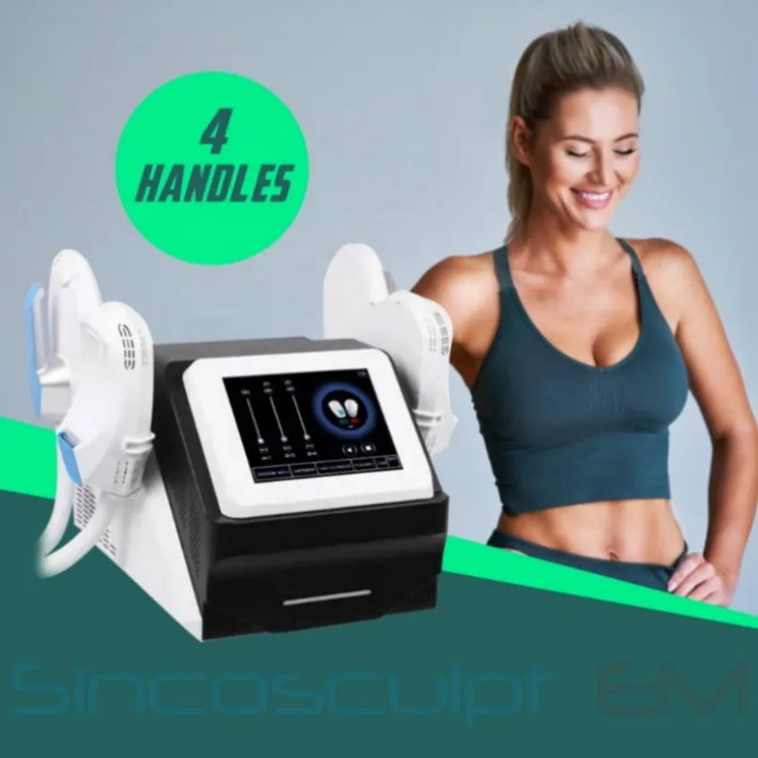 Slimming Machine Emslim With 4 Handles Apparatus Electromagnetic Muscle Stimulation Fat Burning Shaping Beauty Apparatuss For Sa