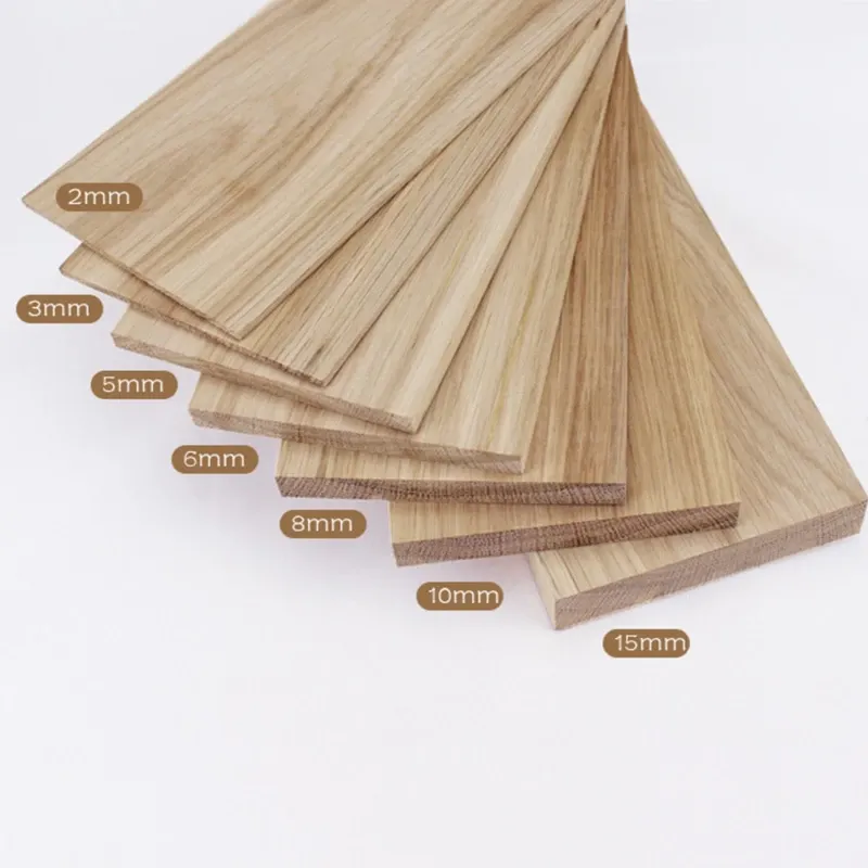 Craft Custom Natural White Oak Solid Wood Board Strips Diy 3mm 30mm 50mm 100mm x 100 500mm Längd för möbler Heminredning