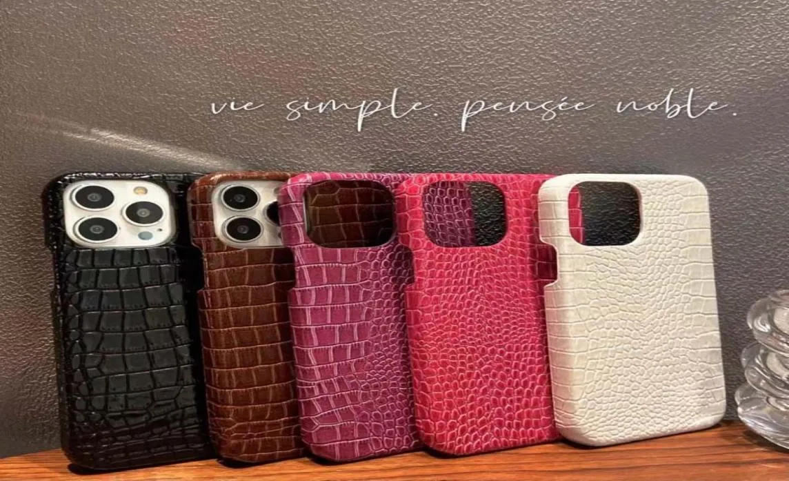 Чехлы для телефонов из блестящей кожи крокодиловой кожи для Huawei OPPO VIVO iPhone 14 Pro max 14 PLUS 13 12 11 X XR XS XSMAX Designer Samsung Ca1604958