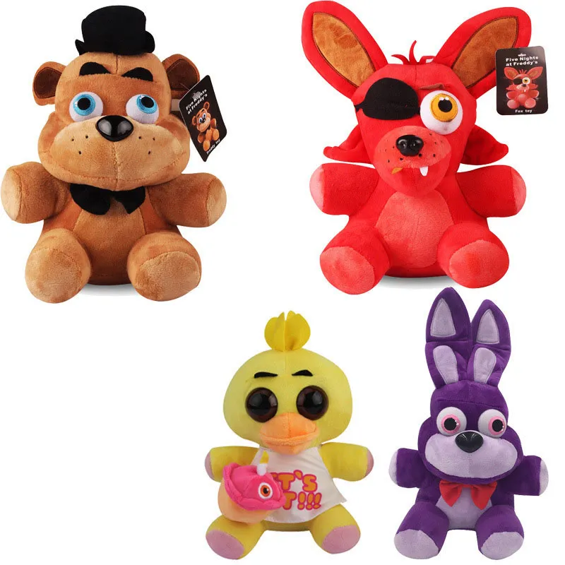 2024 Hot Sale Wholesale 4 styles of 18cm FNAF bear fox rabbit duck game plush Toys Children's Games Playmates Holiday Gifts Room Decor Holiday Gifts