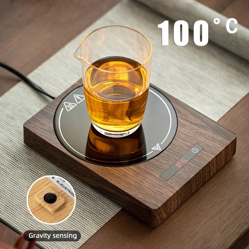 Utensili Tazza da caffè Scaldatazze per Home Office Latte Tè Tappetino riscaldante per acqua 5 temperature costanti Spegnimento automatico opzionale Migliore idea regalo 100°C