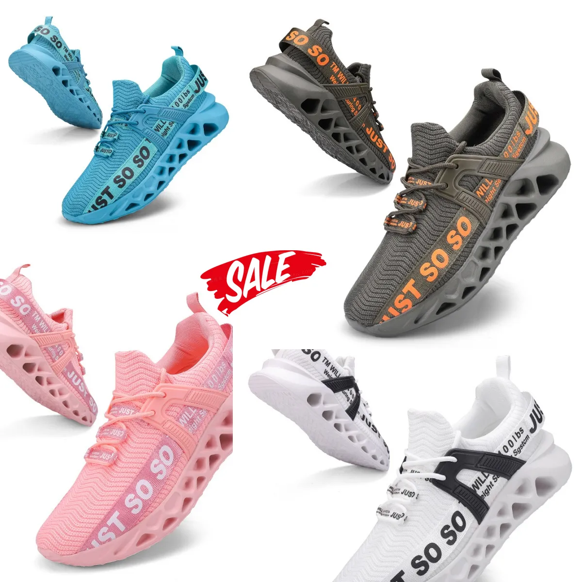 2024 Comfort Running shoes Breathable flying woven shoes Casual shoes MD lightweight anti-slip wear-resistant wet shoes GAI 35-48