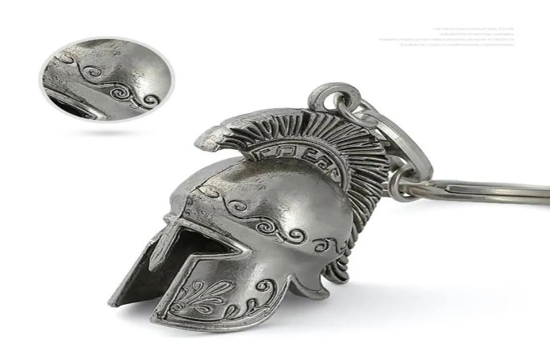 Haken Rails Spartaanse Romeinse helm krijger Griekse gladiator legering sleutelhanger sieraden charme sleutelhanger partij verjaardagscadeau voor mannen Fashio6670974