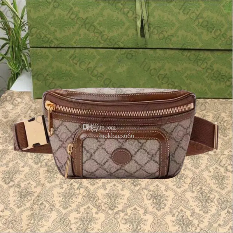 Top Quality Bumbag Cross Body Waist Bags Retro Temperament Men Women Belt bags Fanny Pack leather Canvas Bum bag Chest Bag Famous Designer Shoulder
