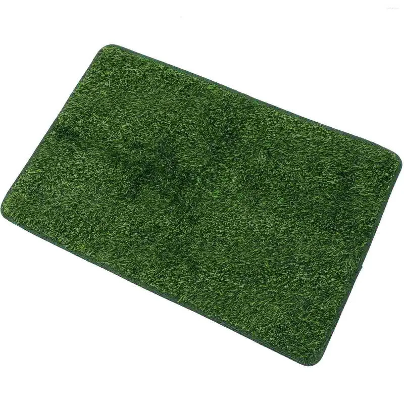 装飾的な花Popetpop Turf Grass Dog Dog Pad Washable Pee Pads人工パッチポットトレーニングマット再利用可能な失禁ベッド吸収