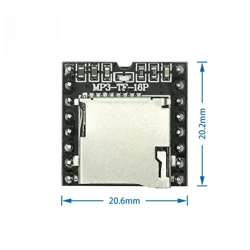 2024 TF Card U Disk Mini module MP3 DFPlayer, carte de module audio vocal, décodage MP3, WAV, WMA, pour lecteur de gros Arduino DFPlay