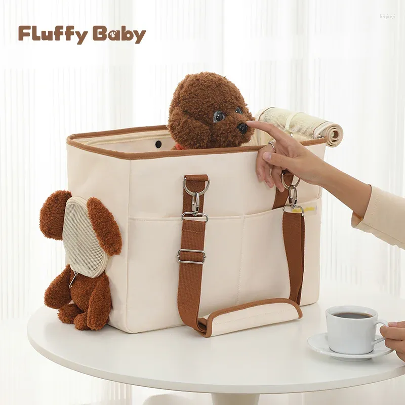 Köpek Taşıyıcı Teddy Bebek Pet Omuz Omuz Sırt Çantası Crossbody Büyük boyutlu çanta çapraz sınır kedi aksesuarları