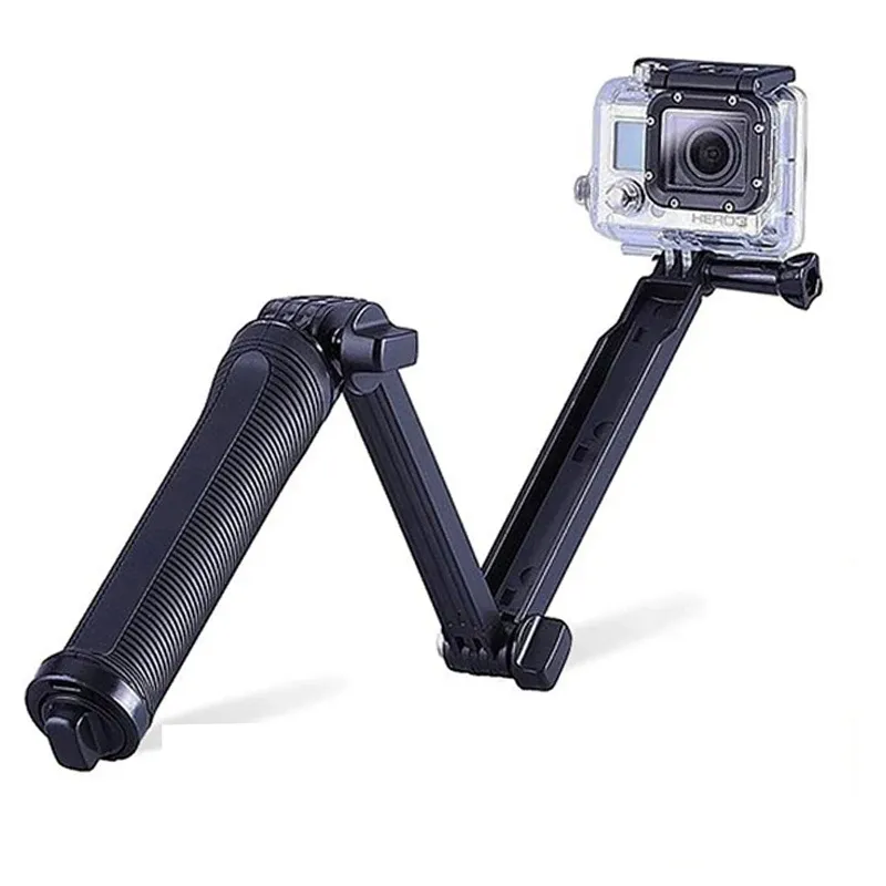 Varas à prova d'água monopé selfie stick para gopro hero11 10 9 8 7 6 5 sjcam sj4000 para xiaomi yi 4k câmera esportiva tripé suporte aperto