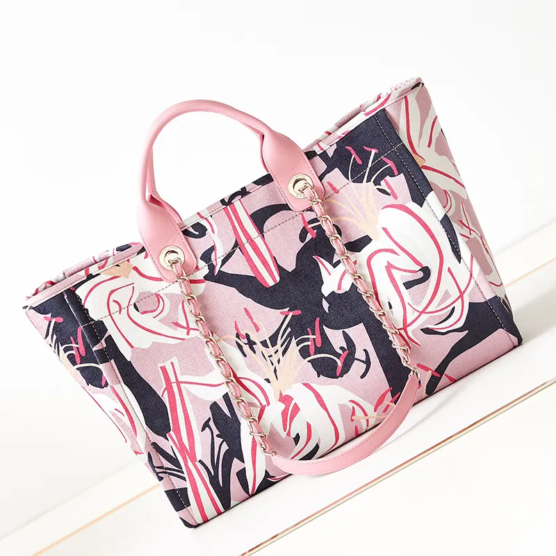 Designer bag handle tote bag Luxury Women handbag deauville Beach bags Nylon canvas shoulder cross body bag with box