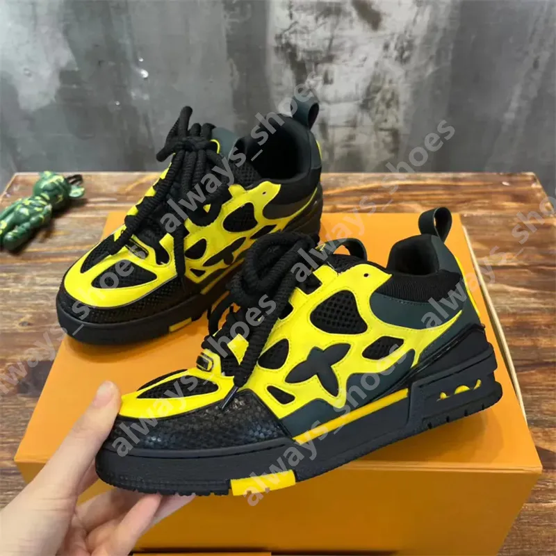 2024 Buty Skate Sneakers Designer Buty moda kobiety Mężczyźni MESH ABLOH Platforma tenakerska Virgil Maxi Casual Lace-Up Runner Buty buty na zewnątrz A36