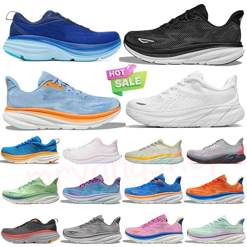 Hoka Hokas Hokaed One Casual Shoes Womens Bondi 8 Clifton 9 8 Triple White Free People Mens White Eggnog Shifting Sand Coastal Sky Seaweed Movement Coast Sneakers【code ：L】