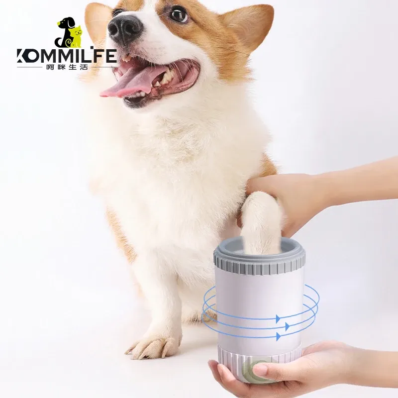 Grooming Automatic Pet Dog Foot Washer Cleaner Brush Soft Silicone Needle Dog Paw Cleaner Cup Paw Washing Cup Wasker For Dogs Cats