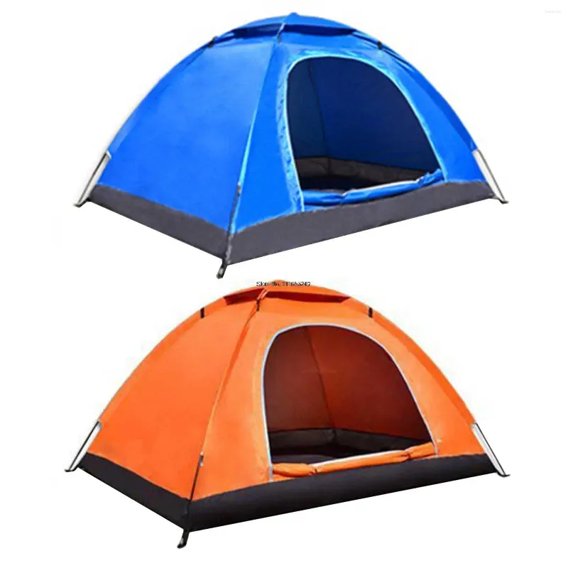 Tält och skyddsrum 205x150x110cm utomhus vandringstält 210d Oxford tyg vattentät 2000mm lätt bärbar vindtät camping för 2 personer