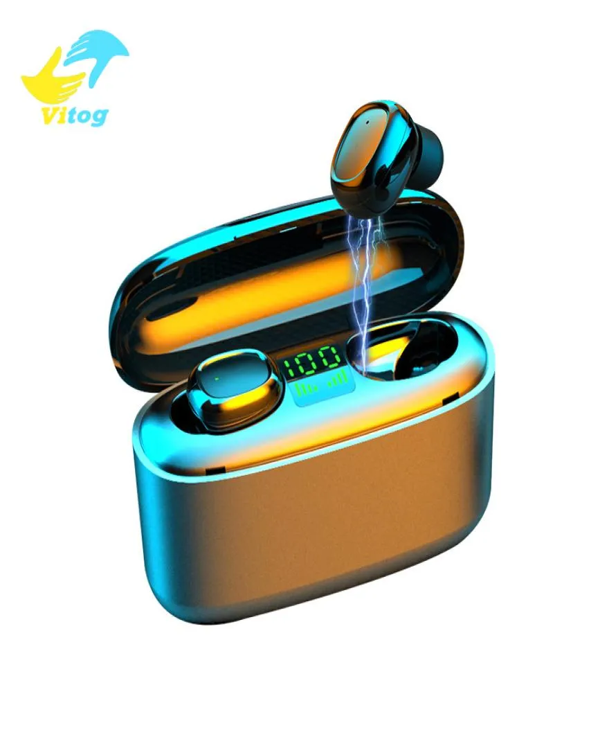 Vitog 3500mah LED g5s TWS 50 Bluetooth Wireless Earphones Headphones Earbuds TWS Touch Control Sport Headset headphones Noise Can2830240