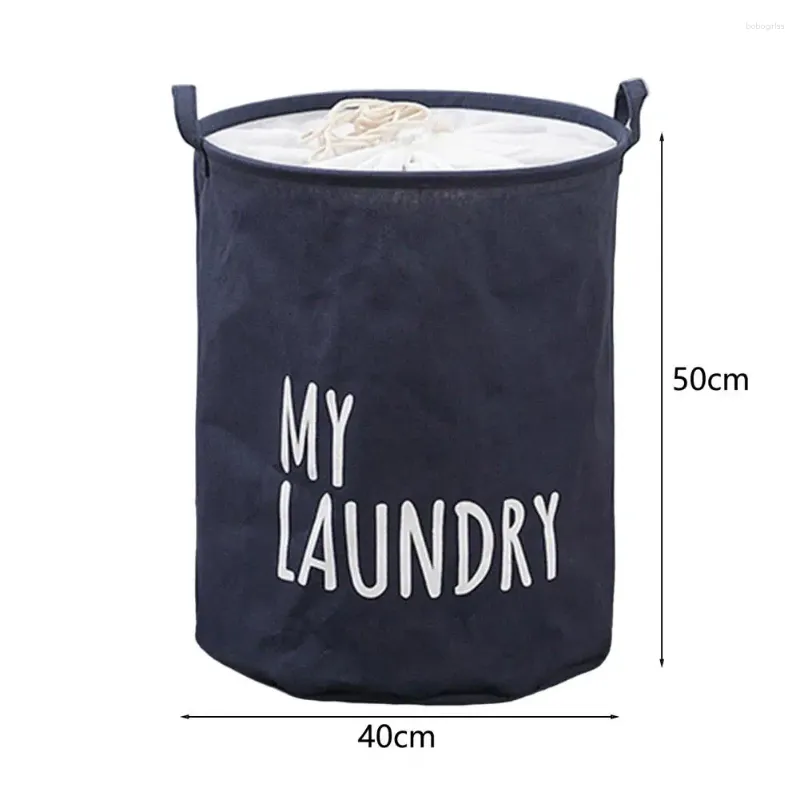 Tvättväskor korg stor kapacitet vattentät tyg smutsiga kläder sundries leksaker förvaring hamper dammsäker