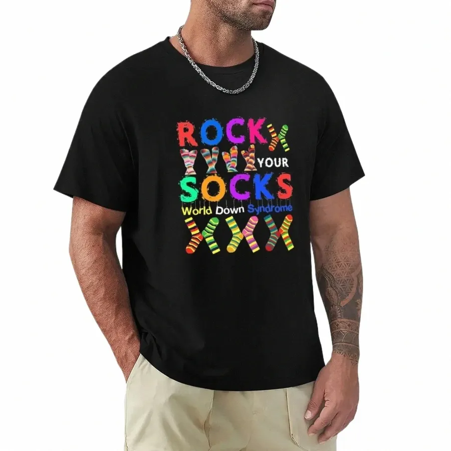 Journée mondiale du syndrome de Down Rock Your Socks Aen T-Shirt vêtements esthétiques chemises graphiques t-shirts anime T-Shirt hommes L3c4 #