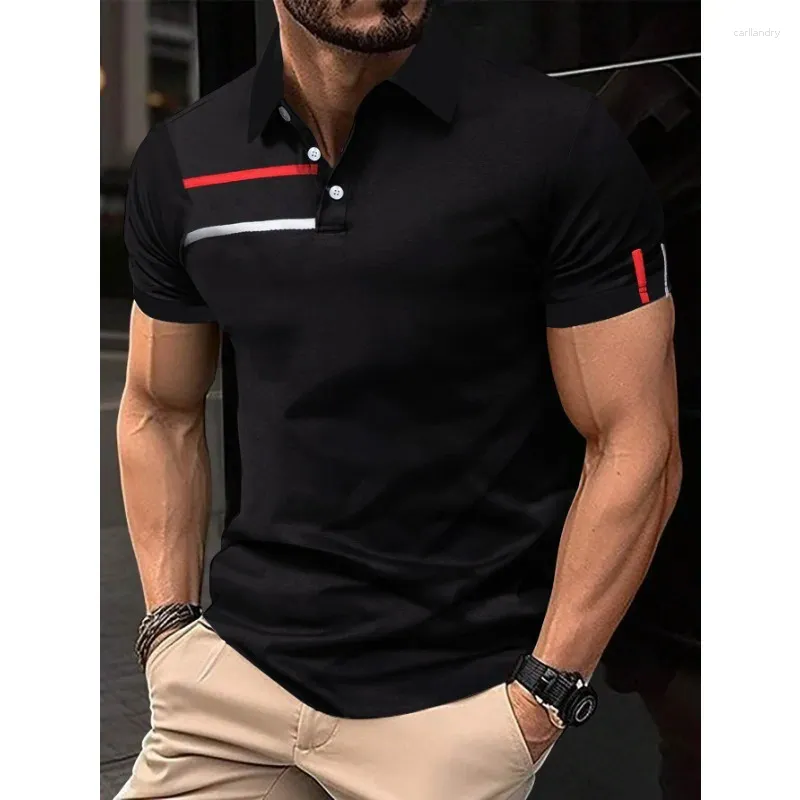 Polos masculin 2024 Impression de mode t-shirt décontracté