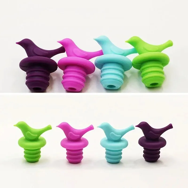 2024 Creative Silicone Beer Wine Cork Stopper Plug Bottle Cap Cover Seasoning Bottle Stopper Barware Bar Kitchen Tools accessories for