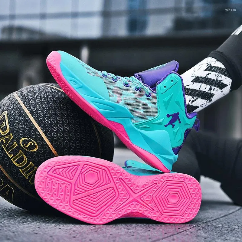Basketbalschoenen Heren 2024 Originele Mesh Ademende Slijtvaste Sneakers Mode Dames Sporttraining