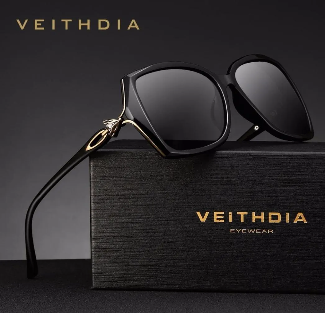Veithdia Retro Womens Sun Glasses Polarized Luxury Ladies Brand Designer Sunglasses Eyewear For Women Female V3039 Y190520041486567
