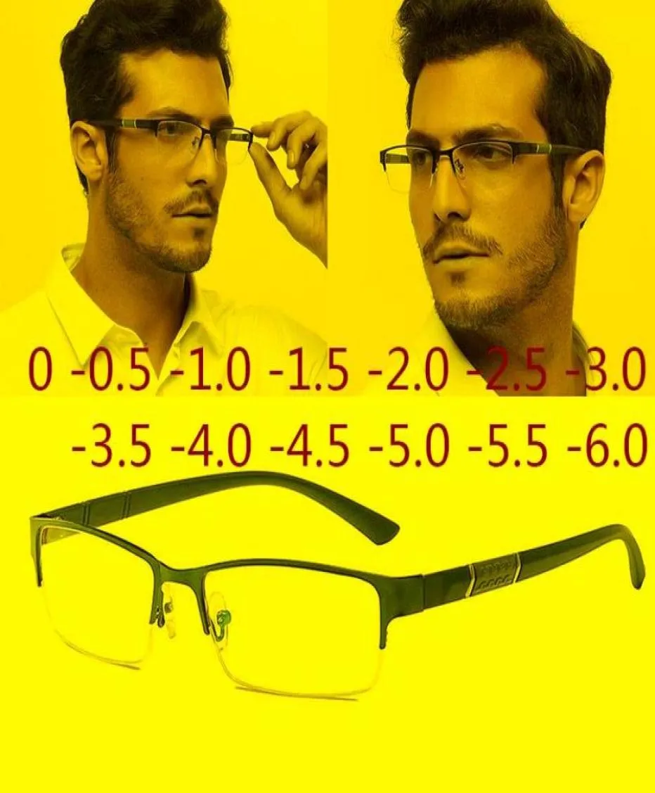 Sunglasses Half Metal Frame Nearsighted Glasses Unisex Prescription Myopia 0 05 1 15 2 25 3 4 5 6 Reading 10 15 20 7352601