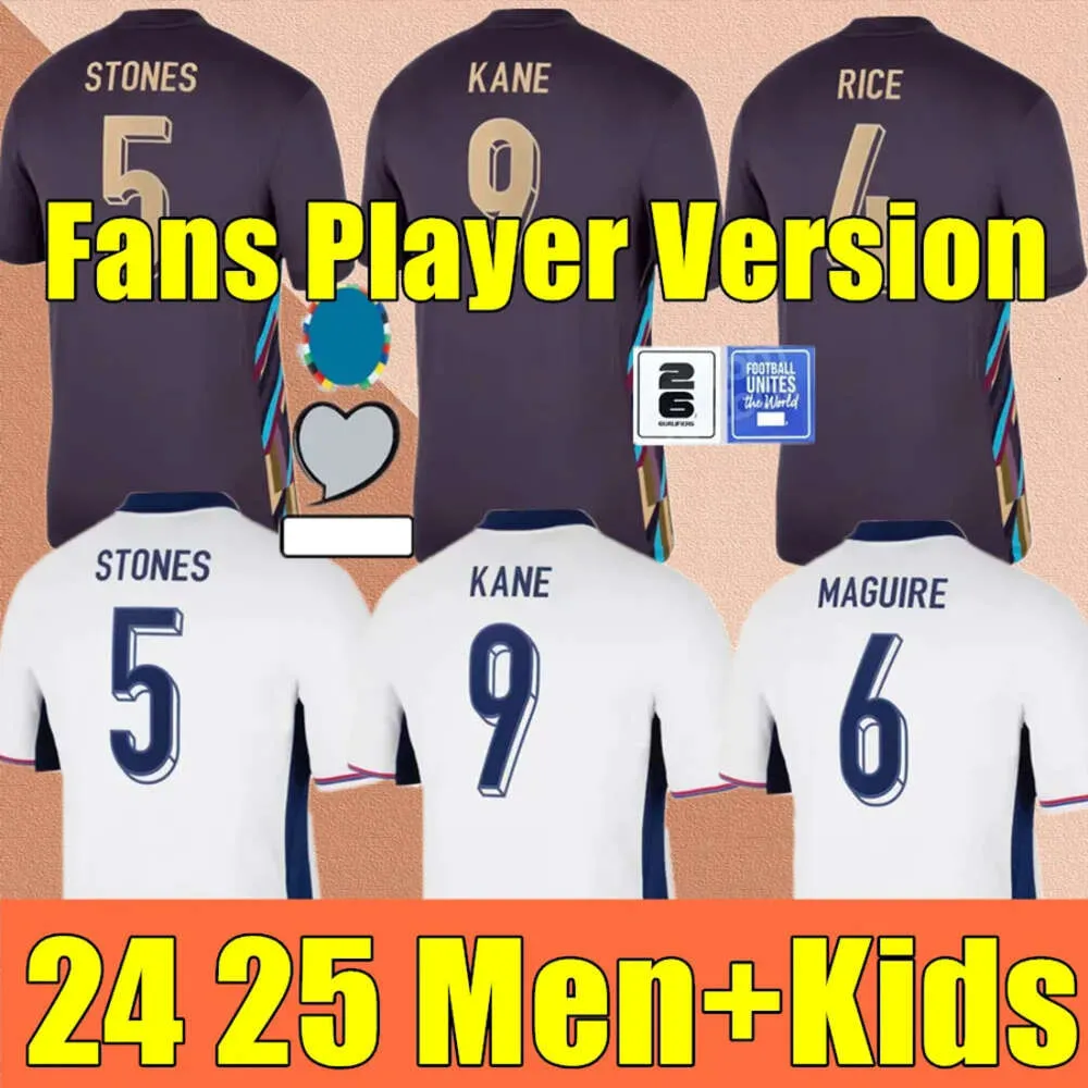 6xl 24 25 Englands Soccer Jerseys National Team Home White Away Purple Football Shirt 25 Sterling Mount Rashford Foden Saka Men Women Kids Kit 12