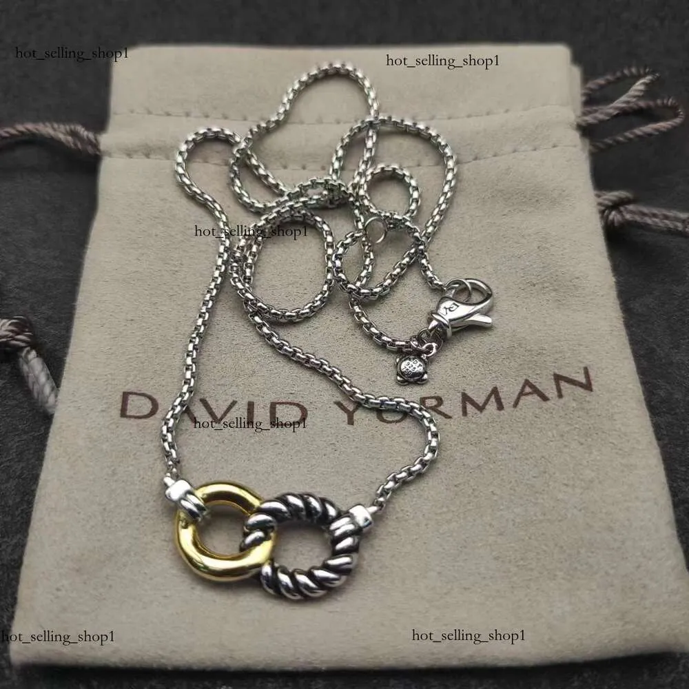 326 DY NECKLACE DESGINER DAVID YURMA NECKLACE SMYCKELABLACE Simple and Elegant Popular Woven Twisted Rope Ring David Armband Top Quality Fashion Luxury Wedding