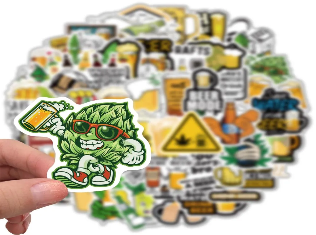 50 PCS Mixed Interesting beer Drinking Graffiti skateboard Stickers For Car Laptop Fridge Helmet Pad Bicycle Bike Motorcycle PS4 b2701753