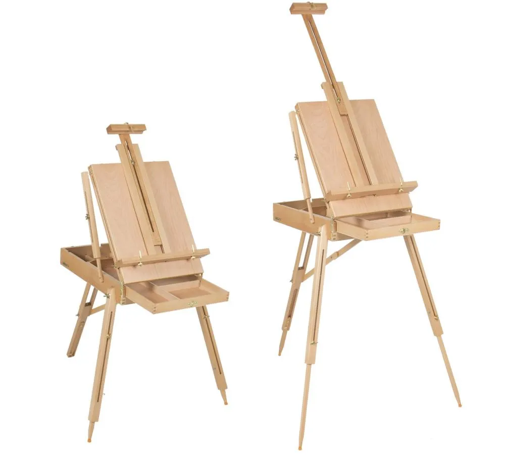 French Easel Wooden Sketch Box Portable Folding Art Artist Painters Tripod New2309023