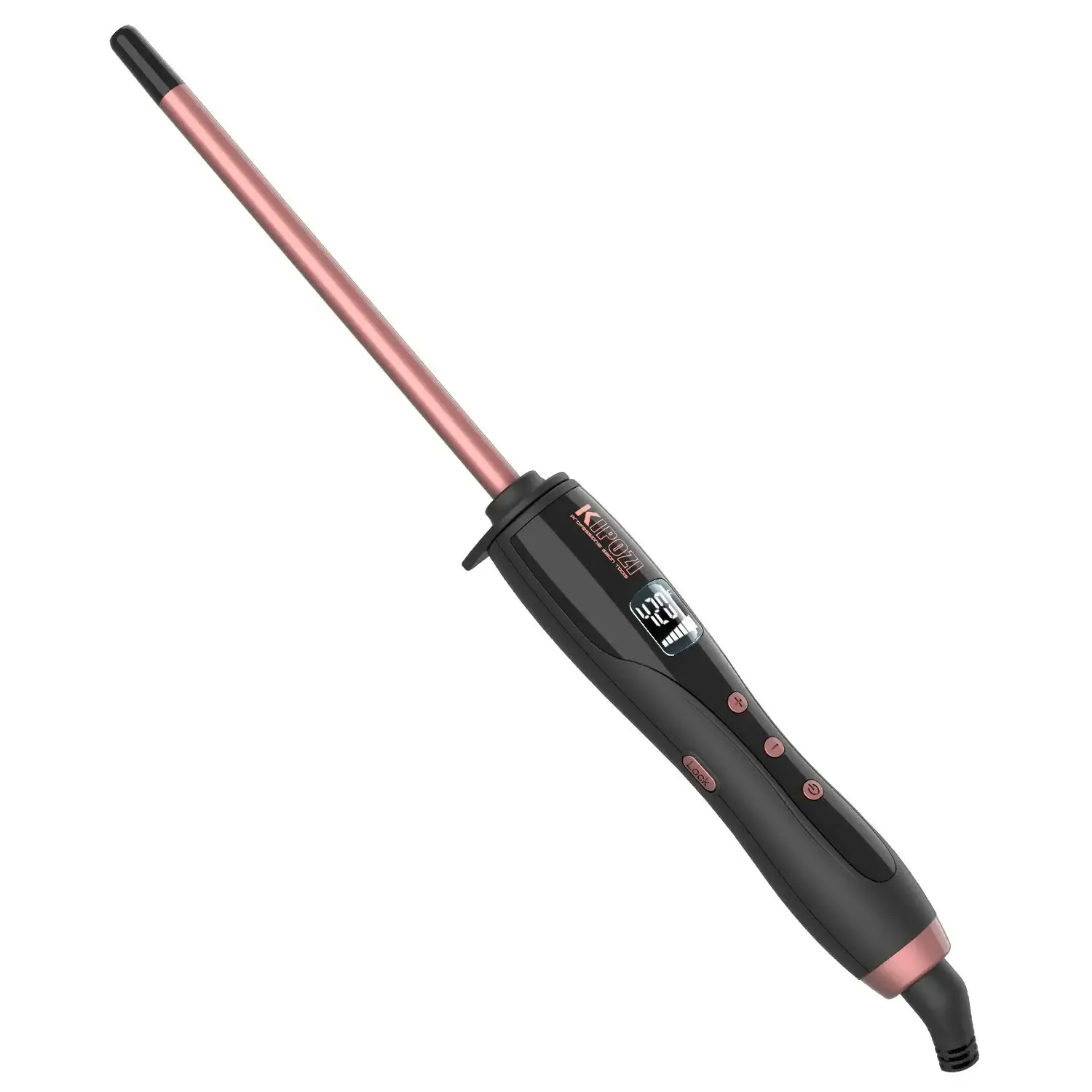 Irons Kipozi Professional Curling Iron 3/10 Inch Ceramic Barrel Curling Wand med justerbar temperatur för kort långt hår Dual V