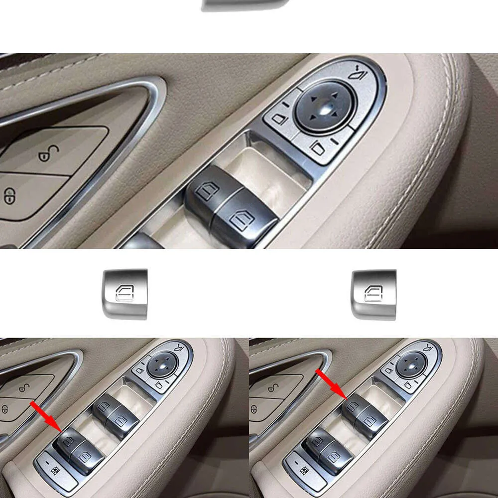 Модернизированный переключатель окна автомобиля, ремонтная кнопка, крышка, переключатель управления стеклом двери автомобиля для Mercedes Benz C Class GLK W205 W253 2059056811