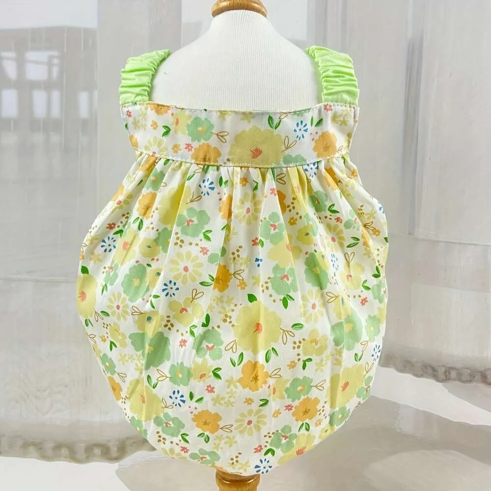 Falda de burbujas para mascotas, ropa Floral para perros pequeños y medianos, bonito vestido de princesa, falda con tirantes para cachorros y gatitos, 1 ud.