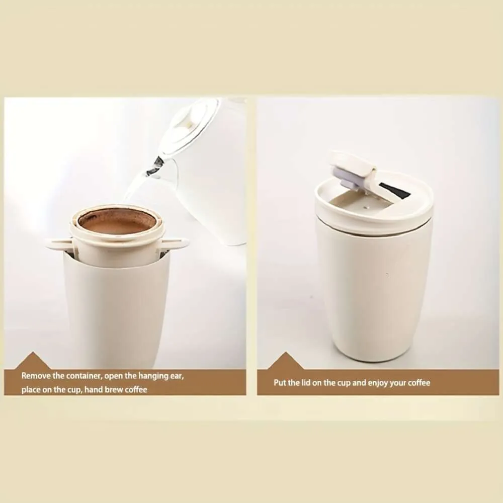 Mini Espresso Hine, Electric Handheld Grinder Portable Maker USB Laddning av rostfritt stål och kaffehine för utomhus hemmakontor