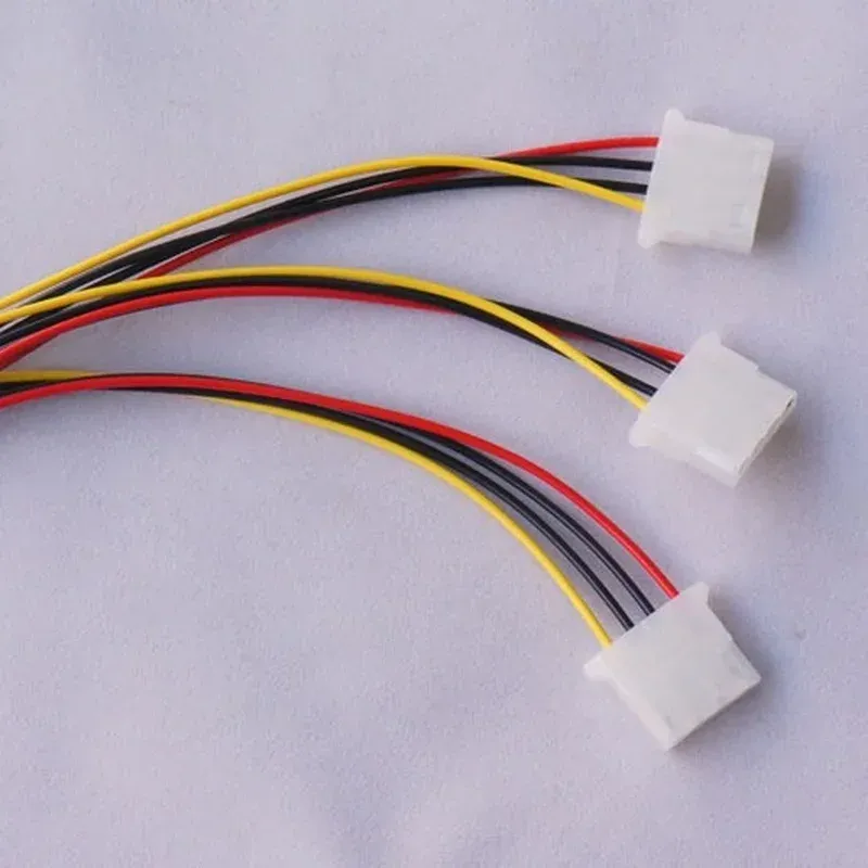 Cavi di alimentazione IDE a 4 pin di alta qualità HY1578 Cavo adattatore splitter alimentatore Molex da 4 pin maschio a 3 porte Molex IDE femmina