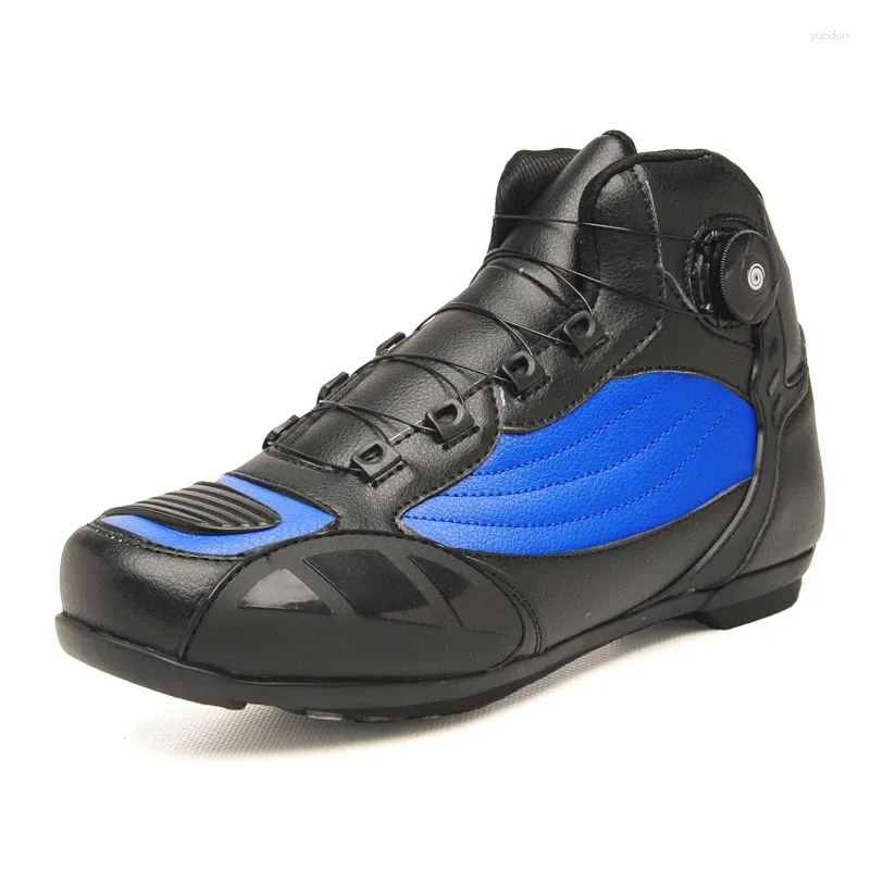 Buty rowerowe motocyklowe buty Mężczyźni Men Motorbike Riding Ochronne gumowe podeszwa moto Racing Moto Racing