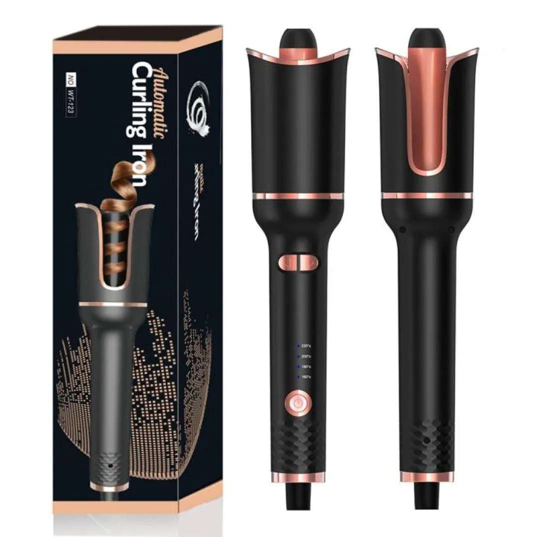 Curling Irons Automatic Cular Ceramic Rolri per capelli a rotazione a lungo durata per donne Care elettrica Curling Oonda di ferro Styl5362364