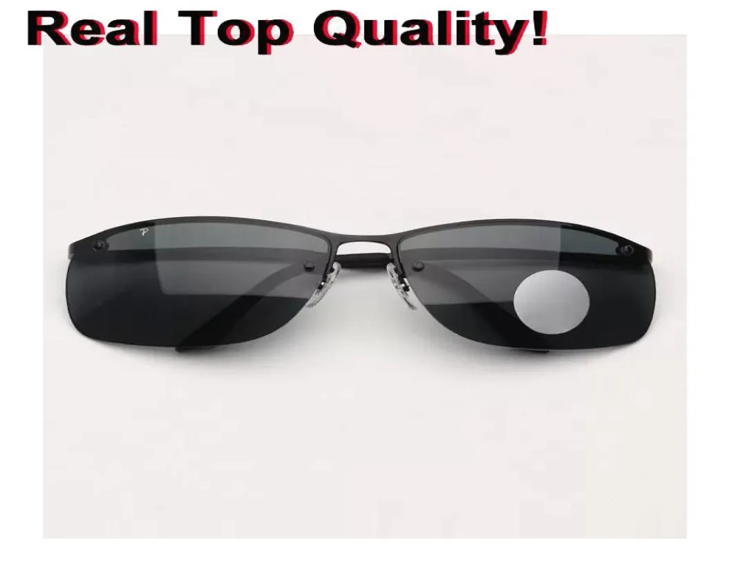 Vendre des lunettes de soleil pour hommes Rectangle Rectangle revêtement Miroir de conduite Fonds Polarisé G15 Verre Sun Lunette UVA UVB3084760