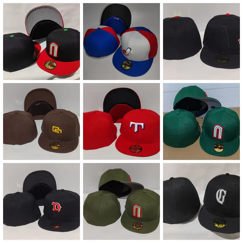 2024 Unisex-Baseball-Mütze, königsblau, gemischte Bestellgröße, geschlossen, flache Bill-Basis, Ball-Snapback-Kappen, Bone Chapeau, rosa Krempe, Größe 7–8