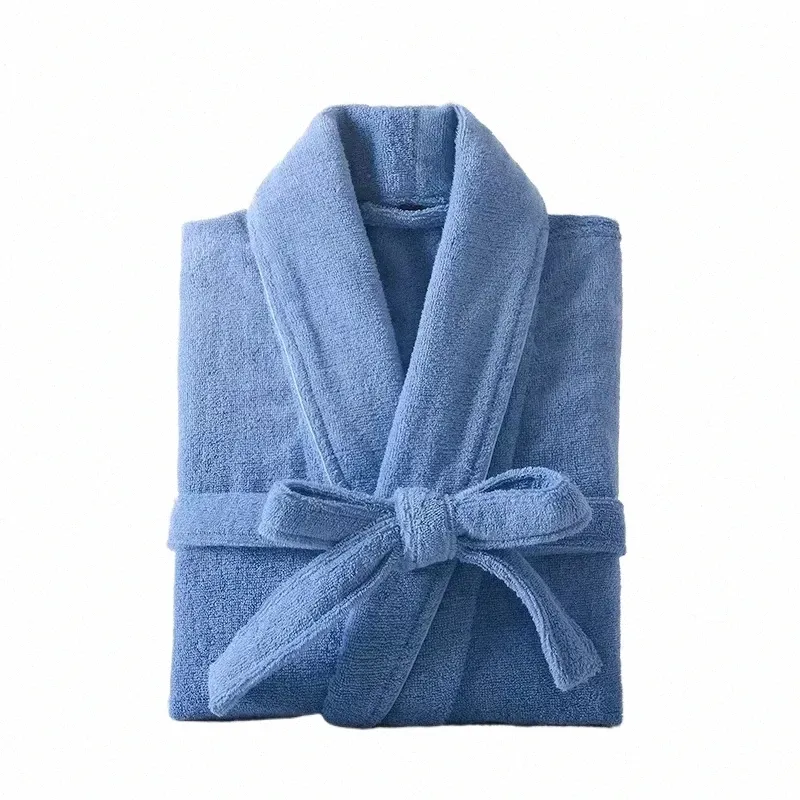 bath Lg Terry 100% Towel Dring Absorbent Lightweight Thick Gown Sleepwear Robe Men Cott Waffle Women Bathrobe z47I#