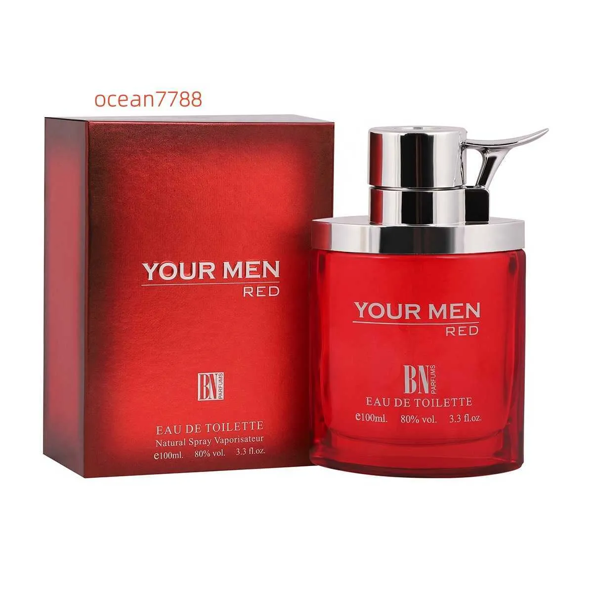 MEILLEUR PRIX Parfum de parfum incroyable pour hommes, vos hommes rouge 100 ml EDT longue durée avec un parfum génial