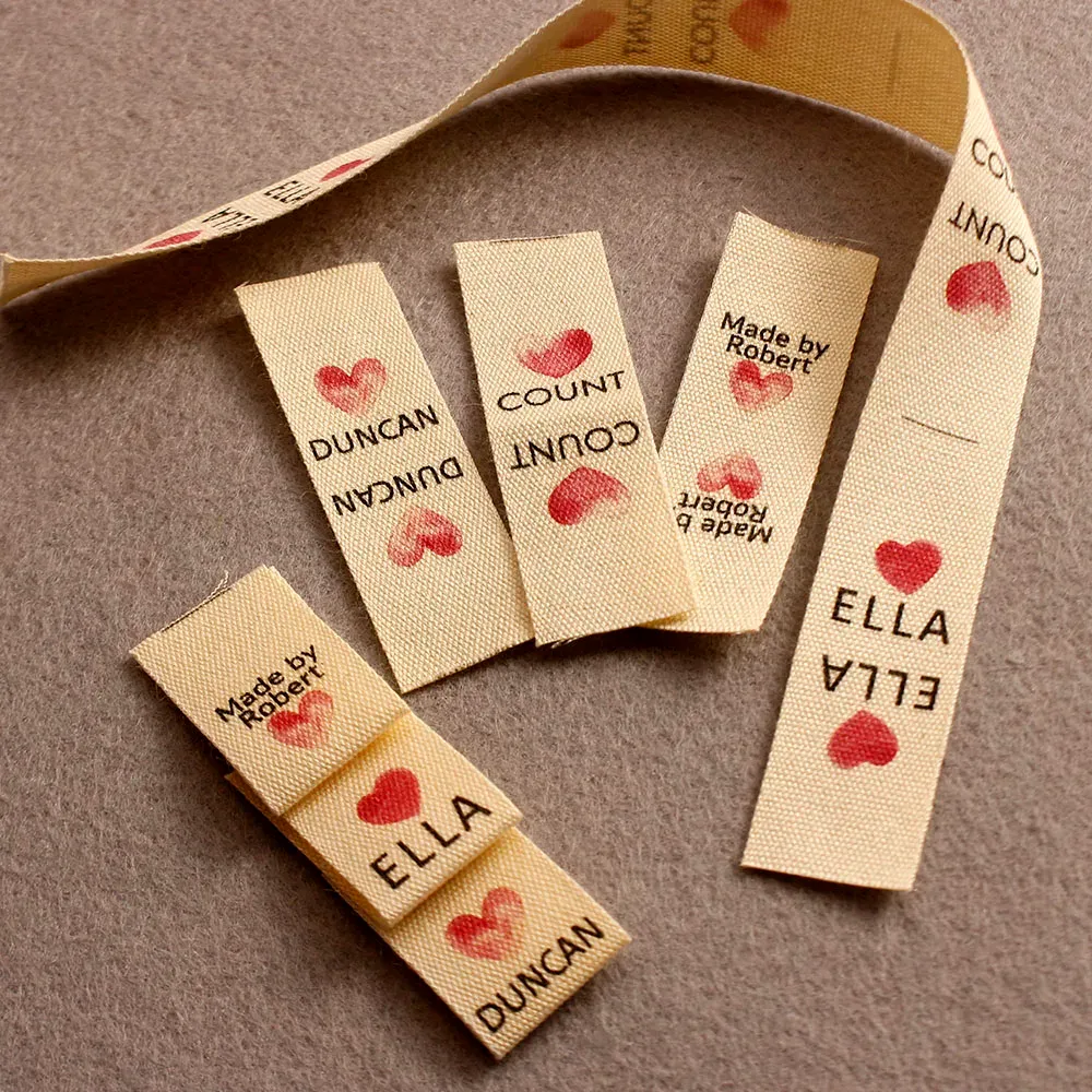 accesorios de 15*50 mm de algodón con logotipo o etiqueta de accesorios de costura de texto, etiquetas para cosas tejidas, personalizados, personalizada, etiqueta hecha a mano, etiquetas de regalo