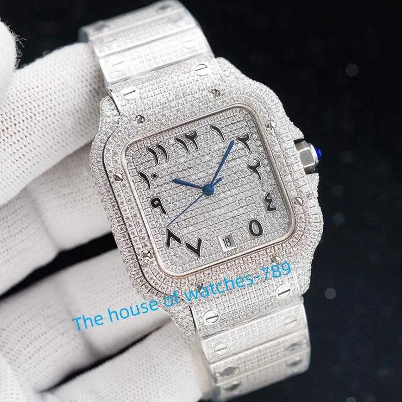 Diamond Watch Automatyczne mechaniczne zegarki męskie Wodoodporna bransoletka Sapphire Business Wrists ze stali nierdzewnej 40 mm Ladieswatch Montre de Luxe