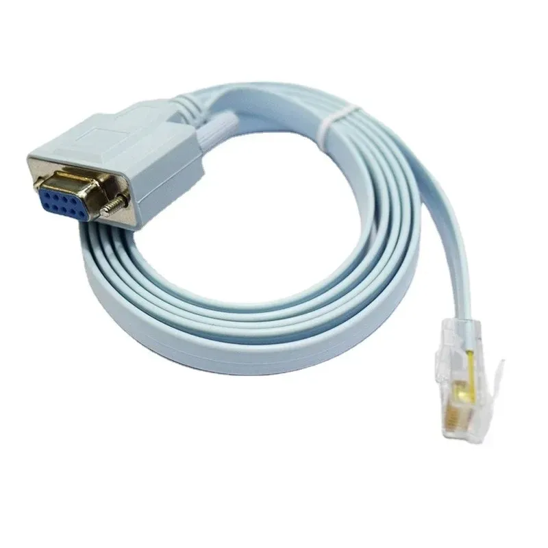 Konsolkabel RJ45 Ethernet till Rs232 DB9 COM PORT Serial Female Routers Network Adapter Cable för Cisco Switch Router