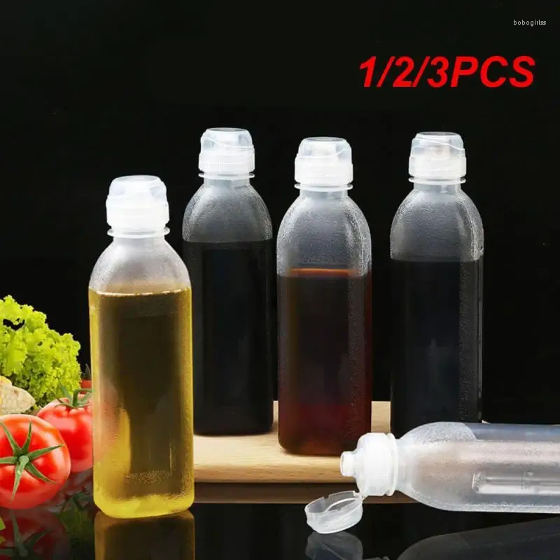 Garrafas de armazenamento 1/2/3PCS 300/350/400ml Reutilizável Plástico Transparente Não Derramamento Suco Leite Recipientes Portátil À Prova de Fuga Pote de Bebida de Água