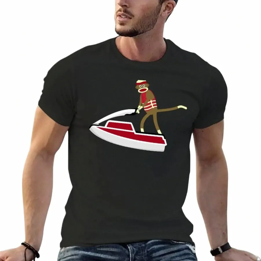 Socke Mkey Jetski Aufkleber T-shirt tier prinfor jungen gewohnheiten neue editi kleidung für männer o3t2 #