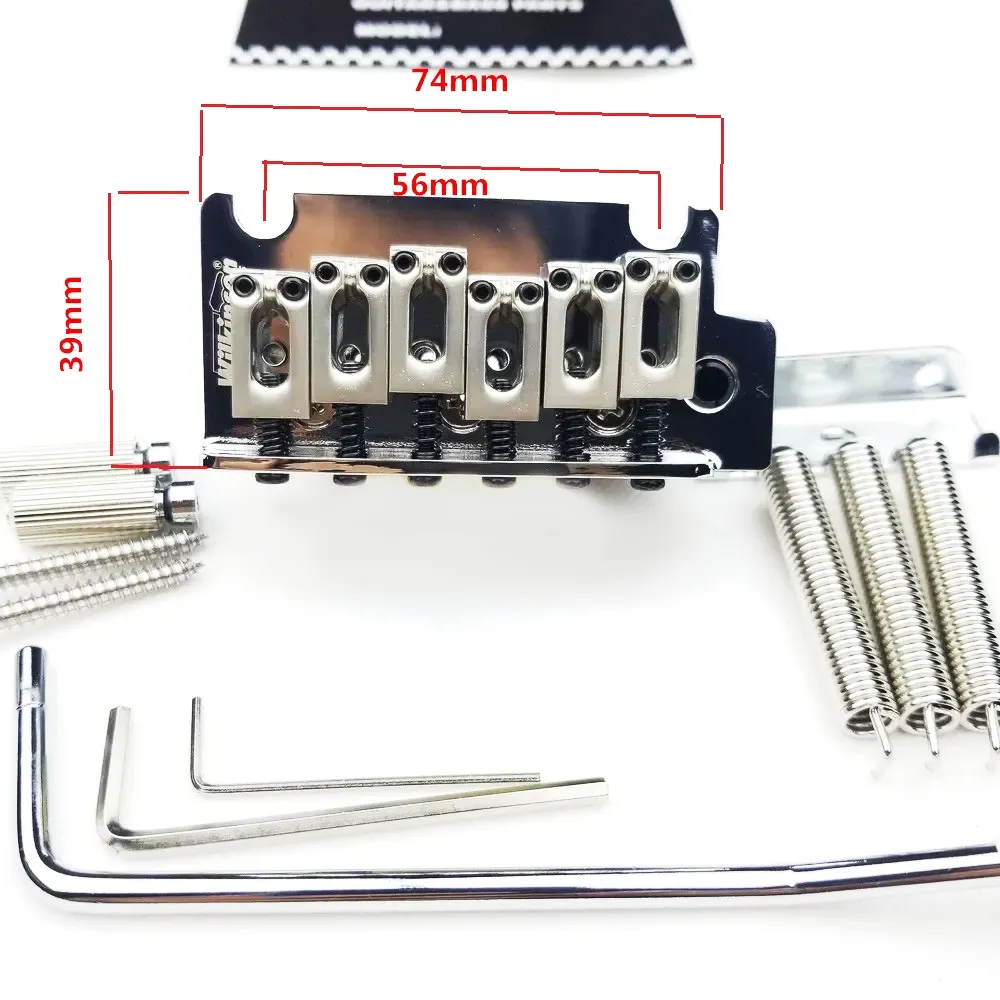 2-Point Vintage-Type WOV06 Electric Guitar Tremolo Bridge for Strat and Suhr Guitars