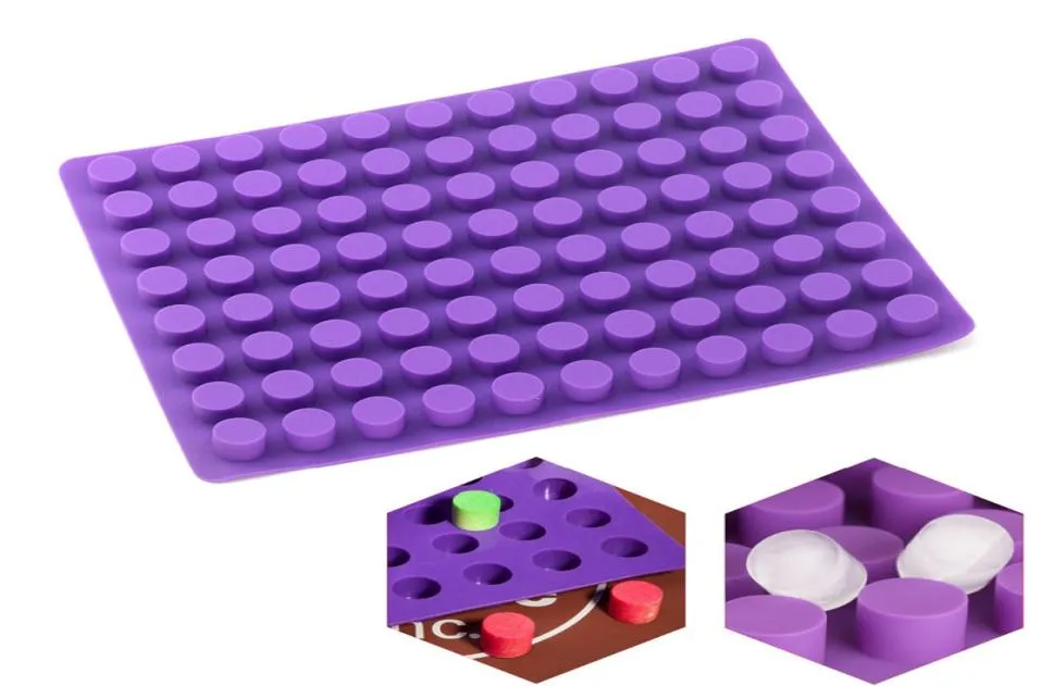 88 Cavities Mini Round Mini Cheese Cakes Molds Ice Cubler Baking Silicone Mold for Chocolate Truffle Jelly and Candy Ice Mold7429955