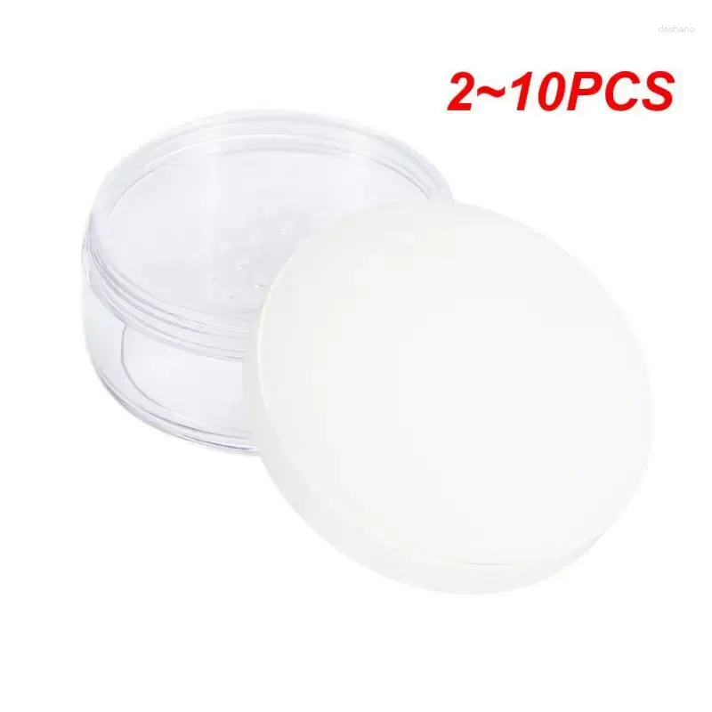 Bottiglie di stoccaggio 2-10PCS 50g di plastica vuota in polvere in polvere con setaccio campione crema burro per il corpo trucco cosmetico riutilizzabile